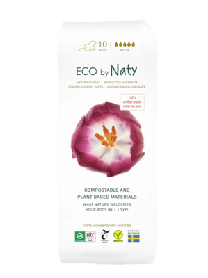 Післяпологові органічні прокладки Eco by Naty 10 шт 177047 фото