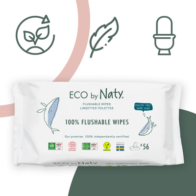 Органическая влажная туалетная бумага Eco by Naty, 56 шт НФ-00000183 фото