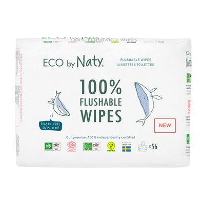 Органічний вологий туалетний папір Eco by Naty, без запаху 168 шт (3 упаковки 1) 1664322611 фото