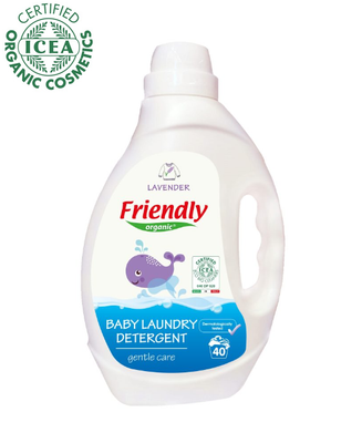 Органічний рідкий пральний порошок Friendly Organic лаванда 2000 мл (40 прань) FR2274 фото