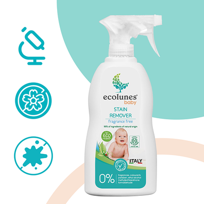 Гипоаллергенное органическое средство от пятен и запаха без запаха для детей, Ecolunes, 300 мл E0070 фото
