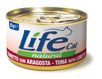 Тунець з омарами ЛайфКет 85 г - Додатковий вологий корм для котів - LifeCat 85 gr Tuna with lobster 110113 фото
