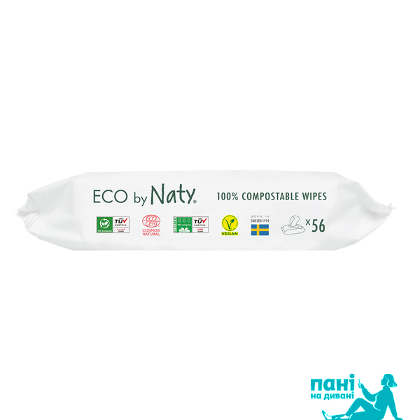 Органічні серветки Eco by Naty з алоє 56 шт ФР-00000029 фото