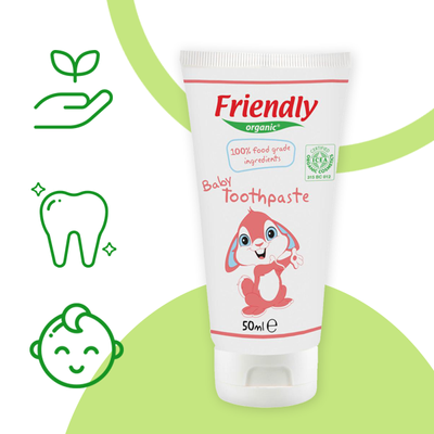 Органічна дитяча зубна паста Friendly Organic 50 мл FR1727 фото