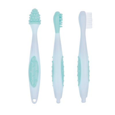Набор зубных щеток с мешочком для хранения Bebe Confort (Blue) 3106203000 фото