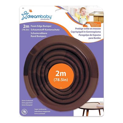 Лента защитная на острые углы мебели DreamBaby, 2 м (коричневая) G815 фото