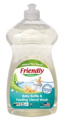 Органічний миючий засіб-концентрат для дитячого посуду, пляшок, сосок Friendly Organic 739 мл ФР-00000030 фото