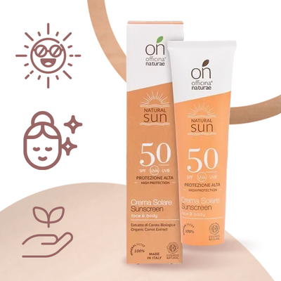 Органический солнцезащитный крем SPF 50 для лица торговой марки "OFFICINA NATURAE". 30 мл ONCS29.004 фото