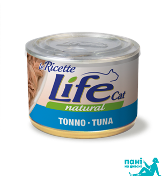 Тунець ЛайфКет 150 г - Додатковий вологий корм для котів - LifeCat leRicette 150 gr Tuna 102371 фото