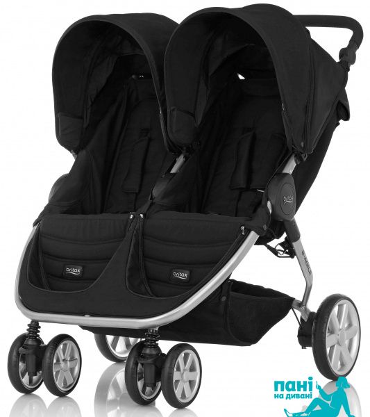 Коляска для двойни Britax Römer B-Agile Double (Cosmos Black) 2000033222 фото