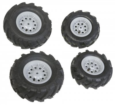 Набор надувных колес Rolly Toys rollyTrac Air Tyres (260х95х2; 325х110х2) 409846 фото