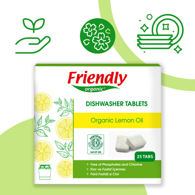 Органічні таблетки для посудомийної машини Friendly Organic 25 шт ФР-00000363 фото