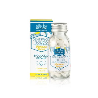 Органічна зубна лимонна паста в таблетках пресована Officina Naturae, 40 г 1579904550 фото