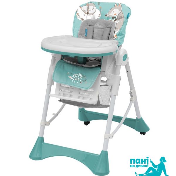 Стільчик для годування Baby Design Pepe New (05 Turquoise) 292095 фото