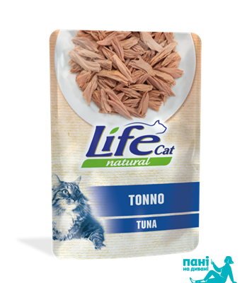 Тунец ЛайфКэт 70 г - Дополнительный влажный корм для кошек - LifeCat 70 gr Tuna - 10121 фото